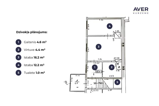 Ekonomisks dzīvoklis Liepājas centrā