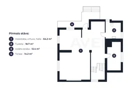 3029 m² zemes gabals ar dzīvojamo māju un palīgēku