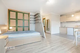 Plašs studio tipa 1-istabas dzīvoklis