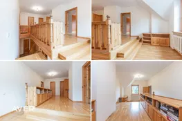 Privātmāja ar ļoti plašu, meža ieskautu zemes gabalu.