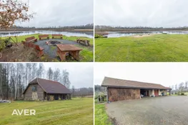 Plaša māja ainaviskā un klusā vietā