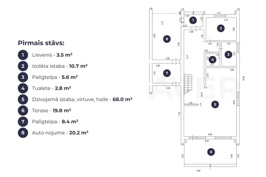 Plaša, augstvērtīga un tikko uzcelta rindu māja Dzidriņās.