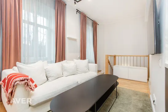Loft dzīvoklis renovētā mājā
