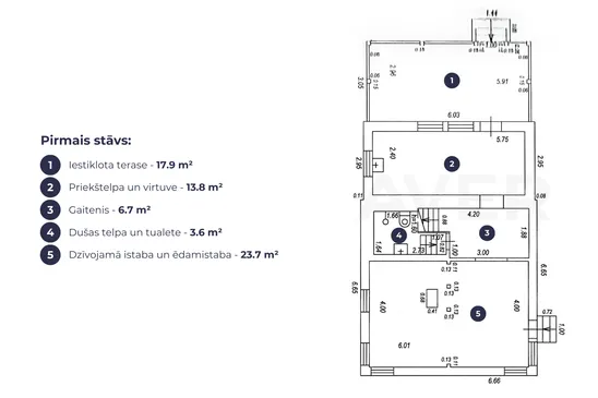Pārdošanā divstāvu privātmāja ar 581 m² zemes gabalu klusā vietā netālu no Gaujas.